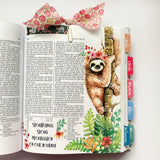 Fabric Raw Edge Horizontal Paperclip Bookmarks