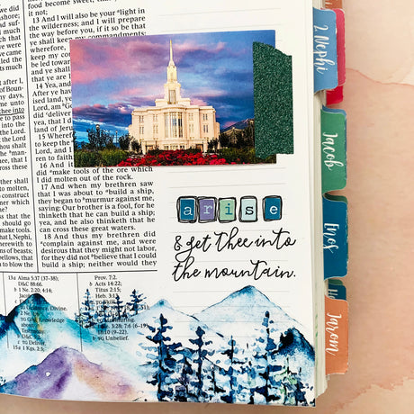 Arise & Get Thee to the Mountain Alphabet Stickers