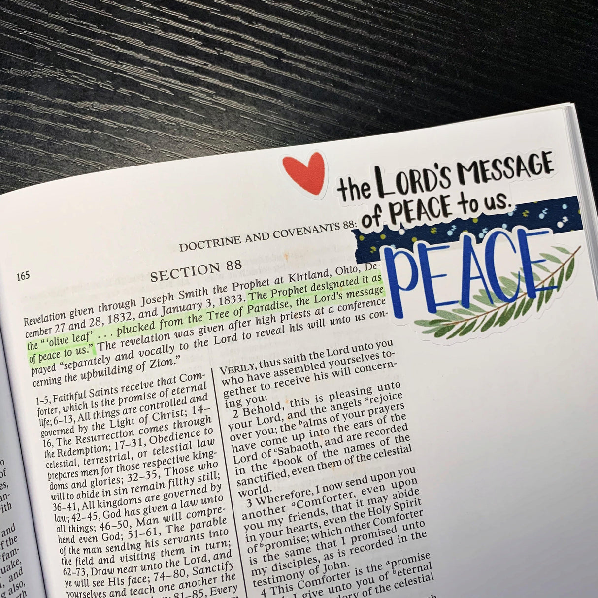 A Message of Peace Sticker Sheet