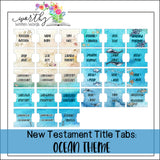 New Testament Book Title Tabs: Digital Downloads