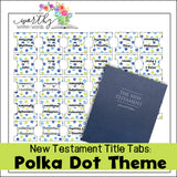 New Testament Book Title Tabs: Digital Downloads