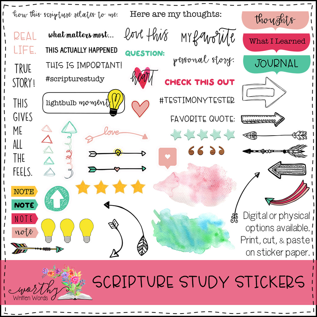 Scripture Study Stickers