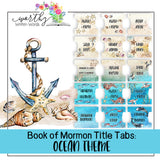 Book of Mormon Book Title Tabs- Digital Download