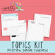 Topics Kit – Worthy Written Words