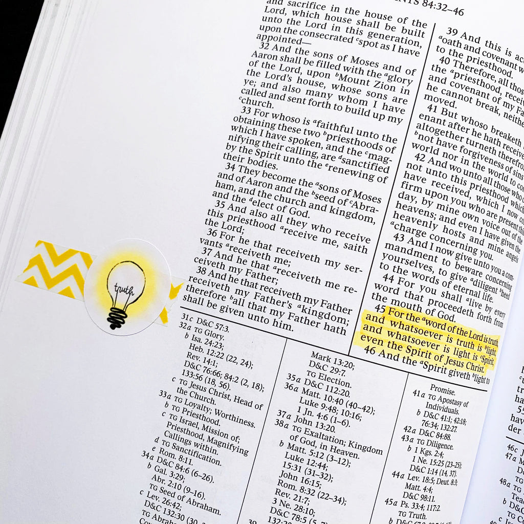 God is Light Sticker Sheet