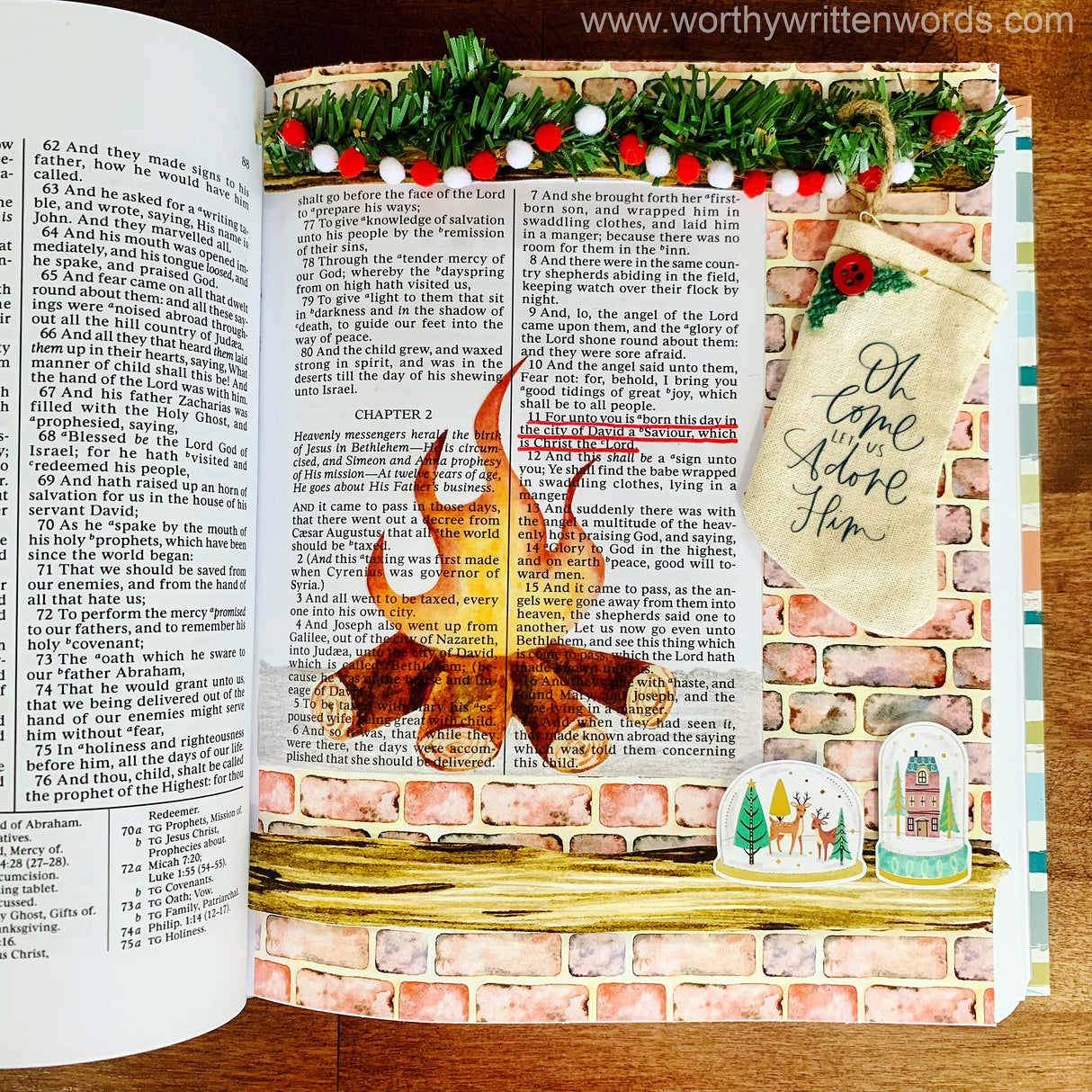 Christmas Stocking Page Kit