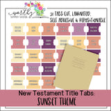 New Testament Book Title Tabs: Digital Downloads